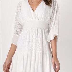 White Lulus Dress